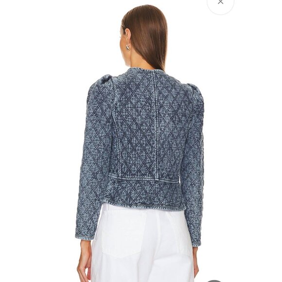 Isabel Marant Étoile Deliona Quilted Jacket – Light Blue | Size 2 - Picture 7 of 16